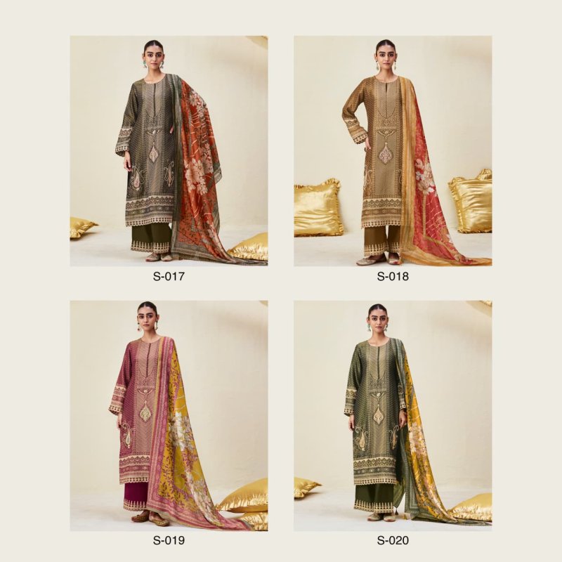 Ambi By Kimora Sohni Zari Silk Salwar Suits